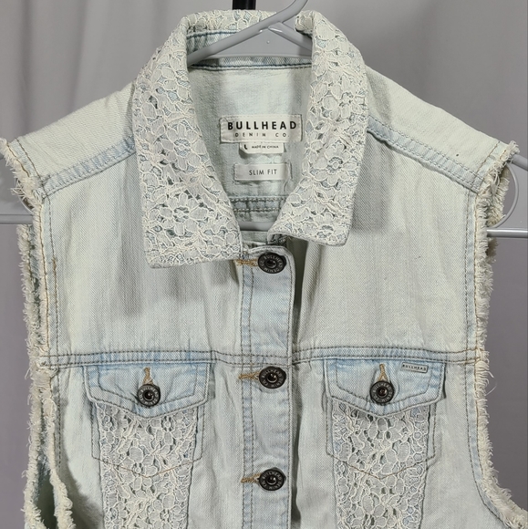 Bullhead Denim distressed Women's Vest - Picture 1 of 5